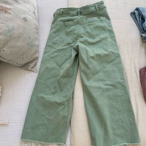 Zara Wide-Leg Pants in Sage Green